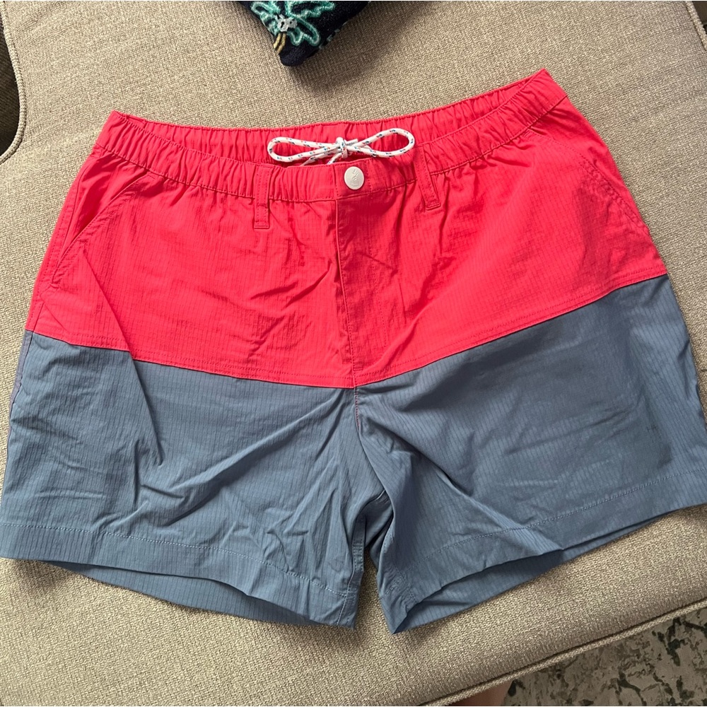 Chubbies Red and Grey Swim Shorts